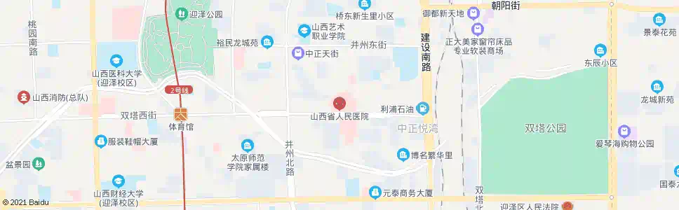 太原山西职工医学院(省人民医院)_公交站地图_太原公交_妙搜公交查询2025