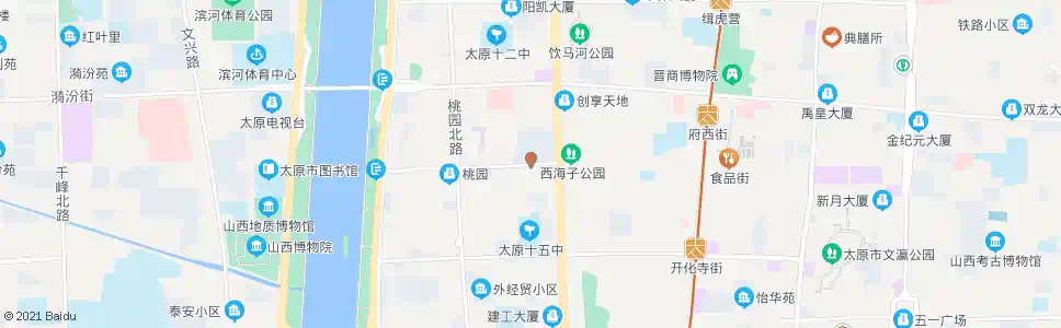太原桃园三巷新建路口_公交站地图_太原公交_妙搜公交查询2025