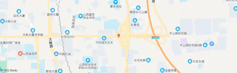 太原长风东街东_公交站地图_太原公交_妙搜公交查询2025