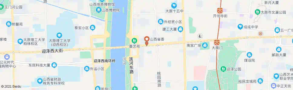 太原迎泽桥东_公交站地图_太原公交_妙搜公交查询2025