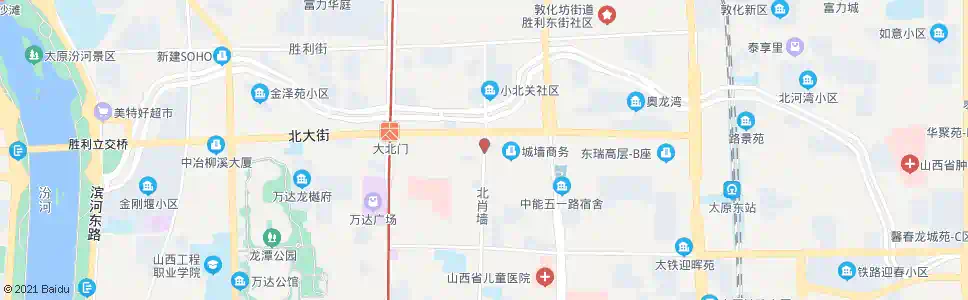 太原北肖墙北大街口_公交站地图_太原公交_妙搜公交查询2025