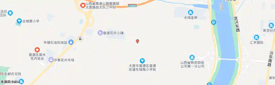 太原东城角村_公交站地图_太原公交_妙搜公交查询2025