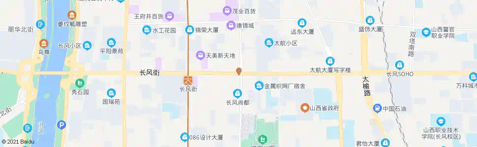太原长风街体育路口_公交站地图_太原公交_妙搜公交查询2025