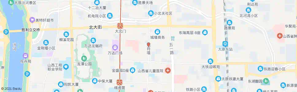 太原北肖墙坝陵北街口(征兵大厦)_公交站地图_太原公交_妙搜公交查询2025