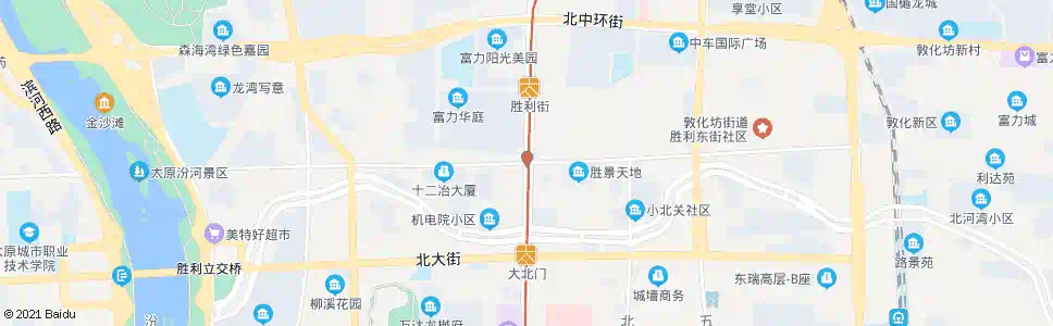 太原胜利街解放北路口_公交站地图_太原公交_妙搜公交查询2025