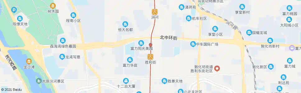 太原解放北路享堂西街口_公交站地图_太原公交_妙搜公交查询2025