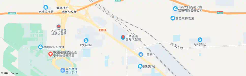 太原蓝海汽配城_公交站地图_太原公交_妙搜公交查询2025