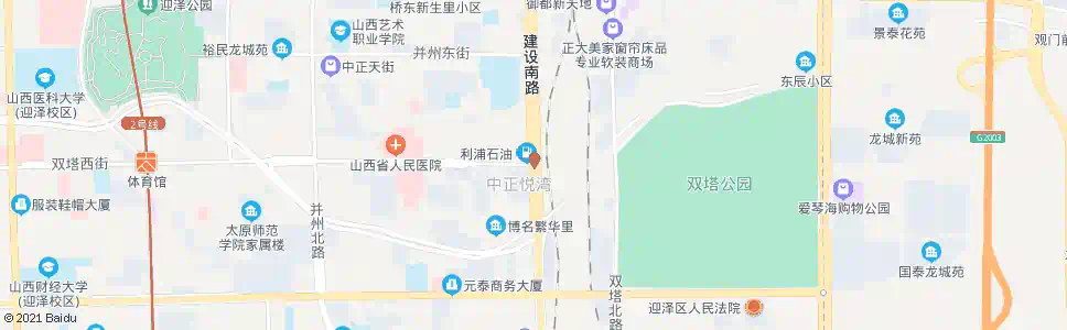 太原双塔寺街建设南路口_公交站地图_太原公交_妙搜公交查询2025
