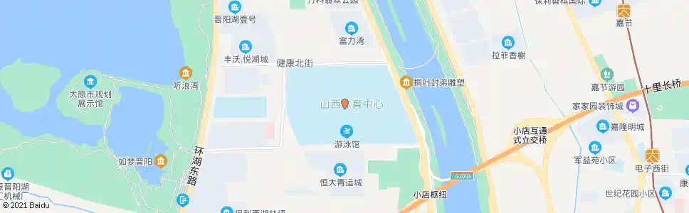 太原山西体育中心_公交站地图_太原公交_妙搜公交查询2025