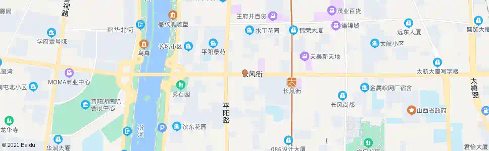 太原长风街平阳路口_公交站地图_太原公交_妙搜公交查询2025