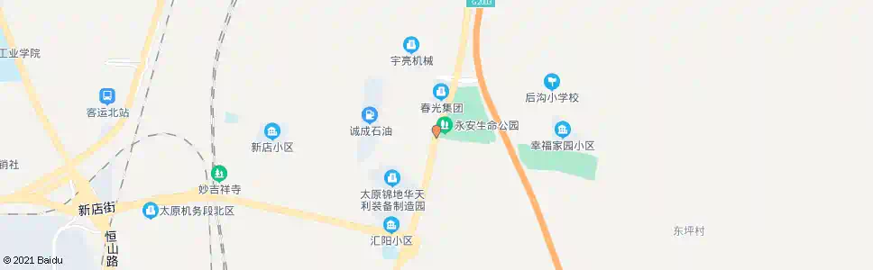 太原永安宫_公交站地图_太原公交_妙搜公交查询2025