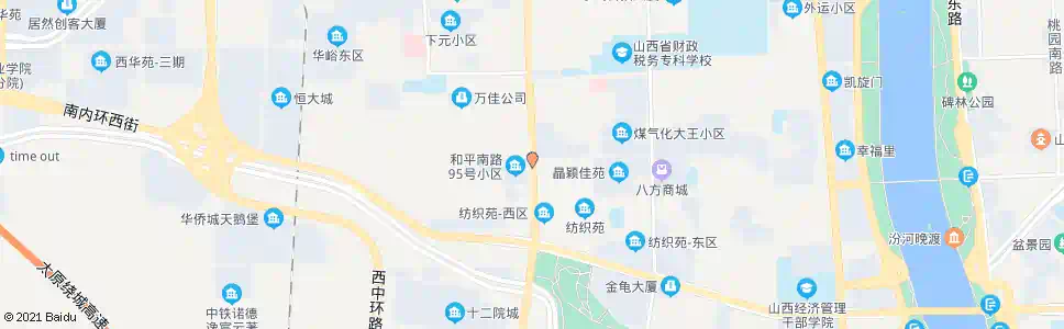 太原太纺宿舍_公交站地图_太原公交_妙搜公交查询2025