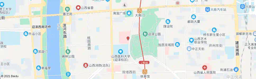 太原山大一院_公交站地图_太原公交_妙搜公交查询2025