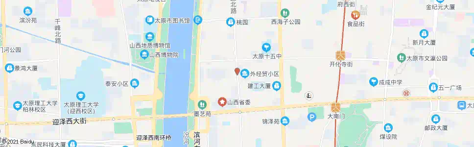 太原桃园北路水西关南街口_公交站地图_太原公交_妙搜公交查询2025