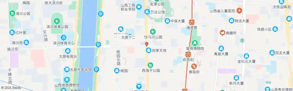 太原府西街新建路口_公交站地图_太原公交_妙搜公交查询2025