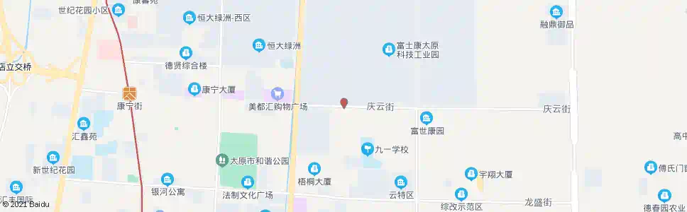 太原庆云街唐明路口_公交站地图_太原公交_妙搜公交查询2025