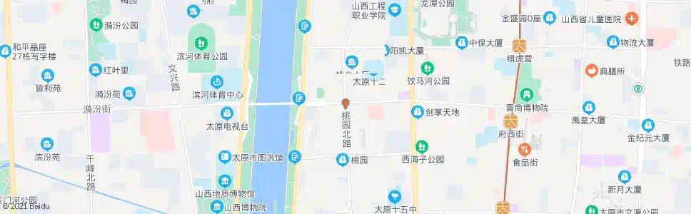 太原桃园北路府西街口_公交站地图_太原公交_妙搜公交查询2025