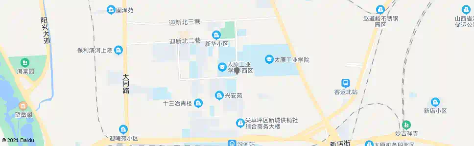 太原迎新东二条_公交站地图_太原公交_妙搜公交查询2025