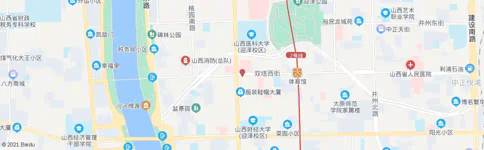 太原双塔西街新建南路口_公交站地图_太原公交_妙搜公交查询2025