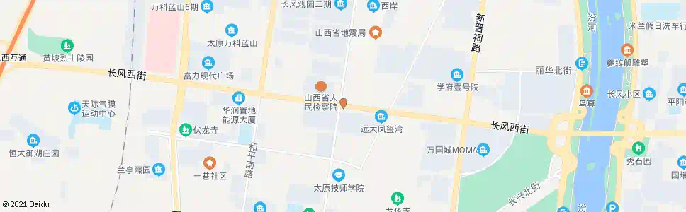 太原长风西街千峰南路口_公交站地图_太原公交_妙搜公交查询2025