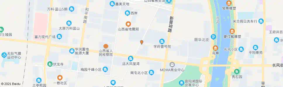 太原长风停车场_公交站地图_太原公交_妙搜公交查询2025