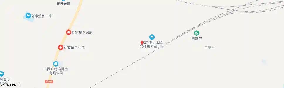 太原同过村东_公交站地图_太原公交_妙搜公交查询2025