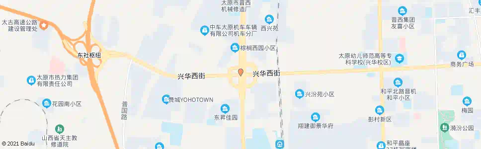 太原兴华西街西中环口_公交站地图_太原公交_妙搜公交查询2025