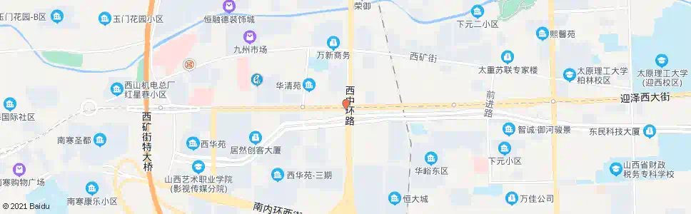 太原西中环迎泽街口_公交站地图_太原公交_妙搜公交查询2025