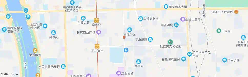 太原体育路王村南街口_公交站地图_太原公交_妙搜公交查询2025