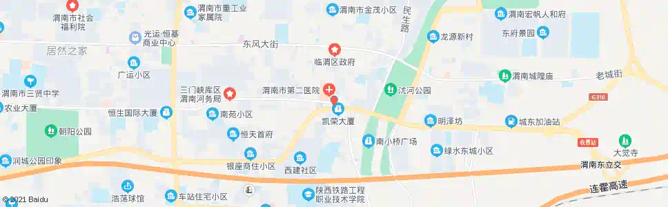 渭南市二医院_公交站地图_渭南公交_妙搜公交查询2025