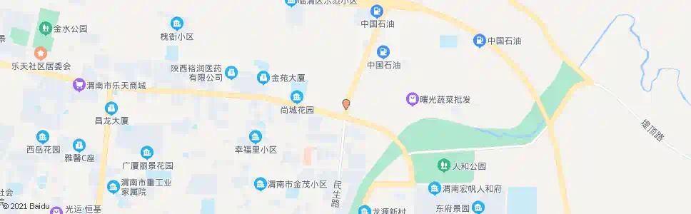 渭南乐天街东口(四马路)_公交站地图_渭南公交_妙搜公交查询2025