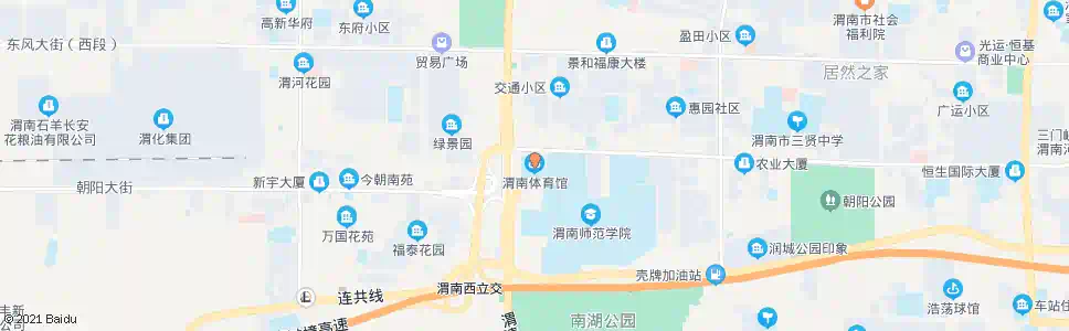 渭南体育馆_公交站地图_渭南公交_妙搜公交查询2025