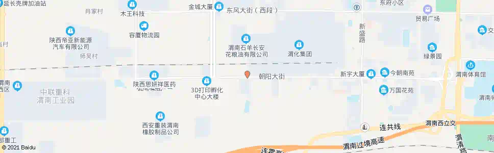 渭南朝阳大街十字_公交站地图_渭南公交_妙搜公交查询2025