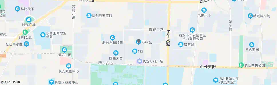 西安万科城_公交站地图_西安公交_妙搜公交查询2025