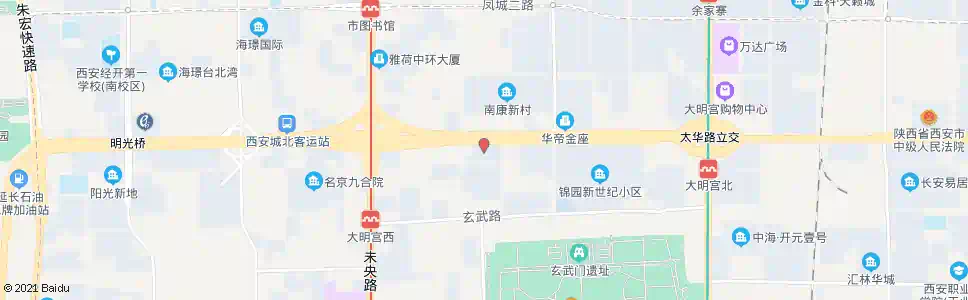 西安明珠家居_公交站地图_西安公交_妙搜公交查询2025