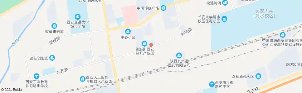 西安尚苑路草滩七路口_公交站地图_西安公交_妙搜公交查询2025