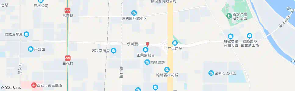 西安大明汽车配件城北门_公交站地图_西安公交_妙搜公交查询2025