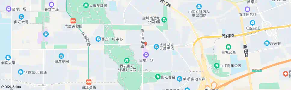 西安曲江池北路曲江池东路口_公交站地图_西安公交_妙搜公交查询2025
