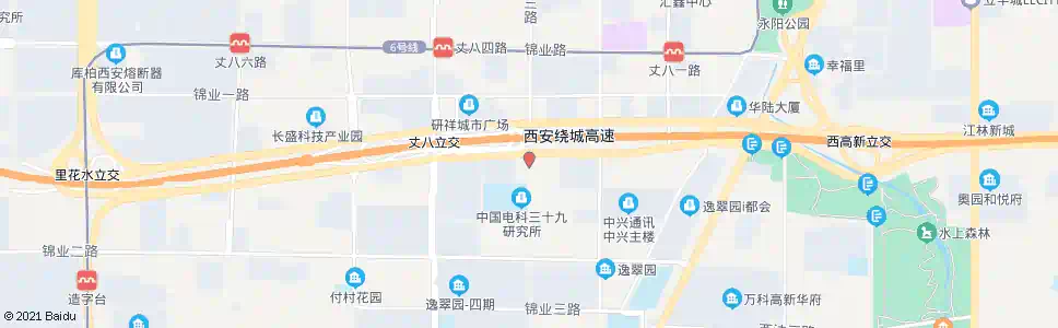 西安丈八三路南段_公交站地图_西安公交_妙搜公交查询2025