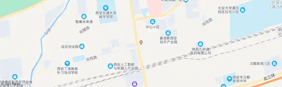 西安尚苑草滩八路_公交站地图_西安公交_妙搜公交查询2025