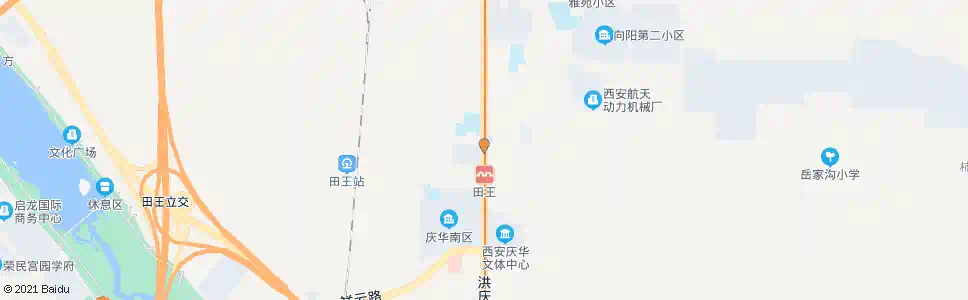 西安庆华新区_公交站地图_西安公交_妙搜公交查询2025