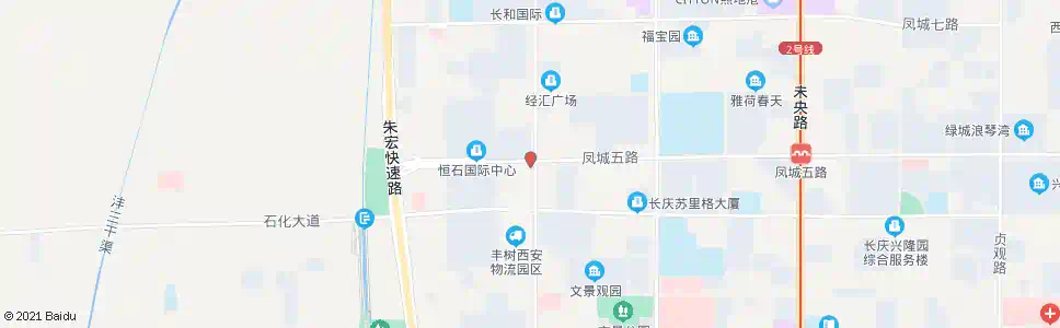 西安明光路凤城五路口_公交站地图_西安公交_妙搜公交查询2025