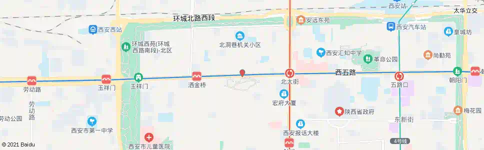 西安莲湖公园_公交站地图_西安公交_妙搜公交查询2025