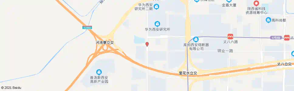 西安锦业一路丈八八路口_公交站地图_西安公交_妙搜公交查询2025