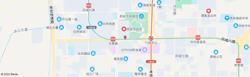 西安西部渔港_公交站地图_西安公交_妙搜公交查询2025