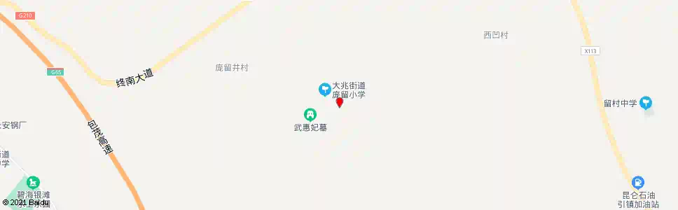 西安庞留_公交站地图_西安公交_妙搜公交查询2025