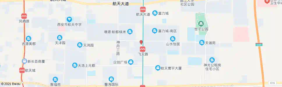 西安航拓路神舟四路口_公交站地图_西安公交_妙搜公交查询2025