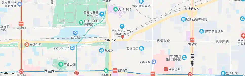 西安三府桥_公交站地图_西安公交_妙搜公交查询2025