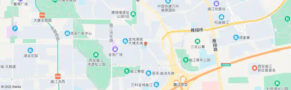 西安芙蓉东路曲江池北路口_公交站地图_西安公交_妙搜公交查询2025