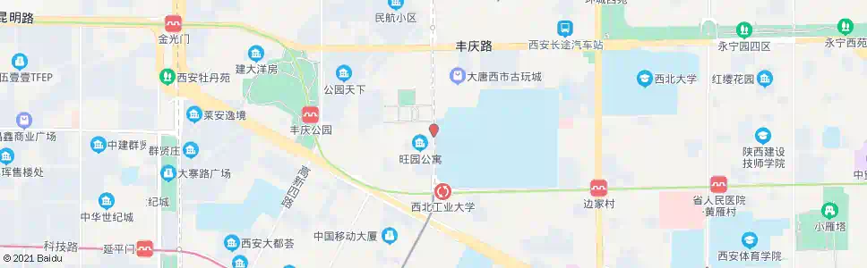 西安西工大西门_公交站地图_西安公交_妙搜公交查询2025